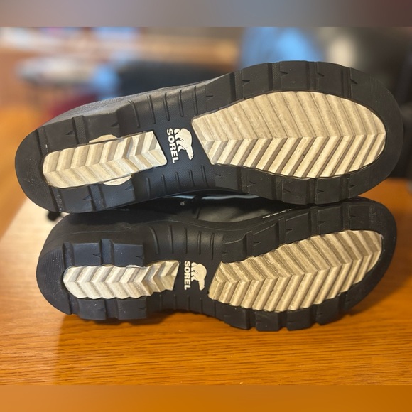 Sorel Tivoli III Snow Boots Women 10 Black Suede Faux Fur Waterproof - Picture 5 of 6